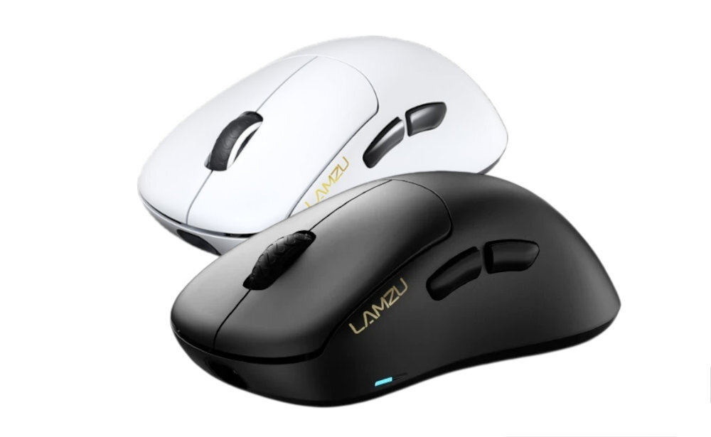 LAMZU Thorn dwóch wersjach kolorystycznych czarnej, białej - dwie wersje kolorystyczne myszki na białym tle