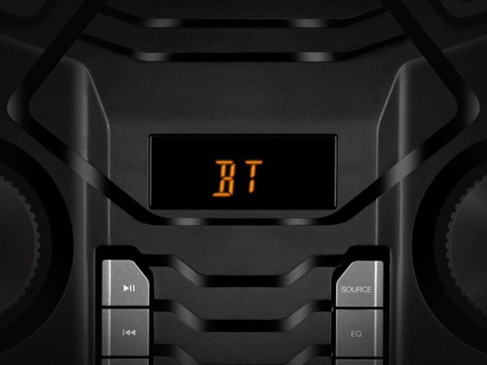 Power audio SVEN PS-1500 wyświetlacz LED, kontrola ustawień, komfort obsługi, kadr na ekran LED urządzenia