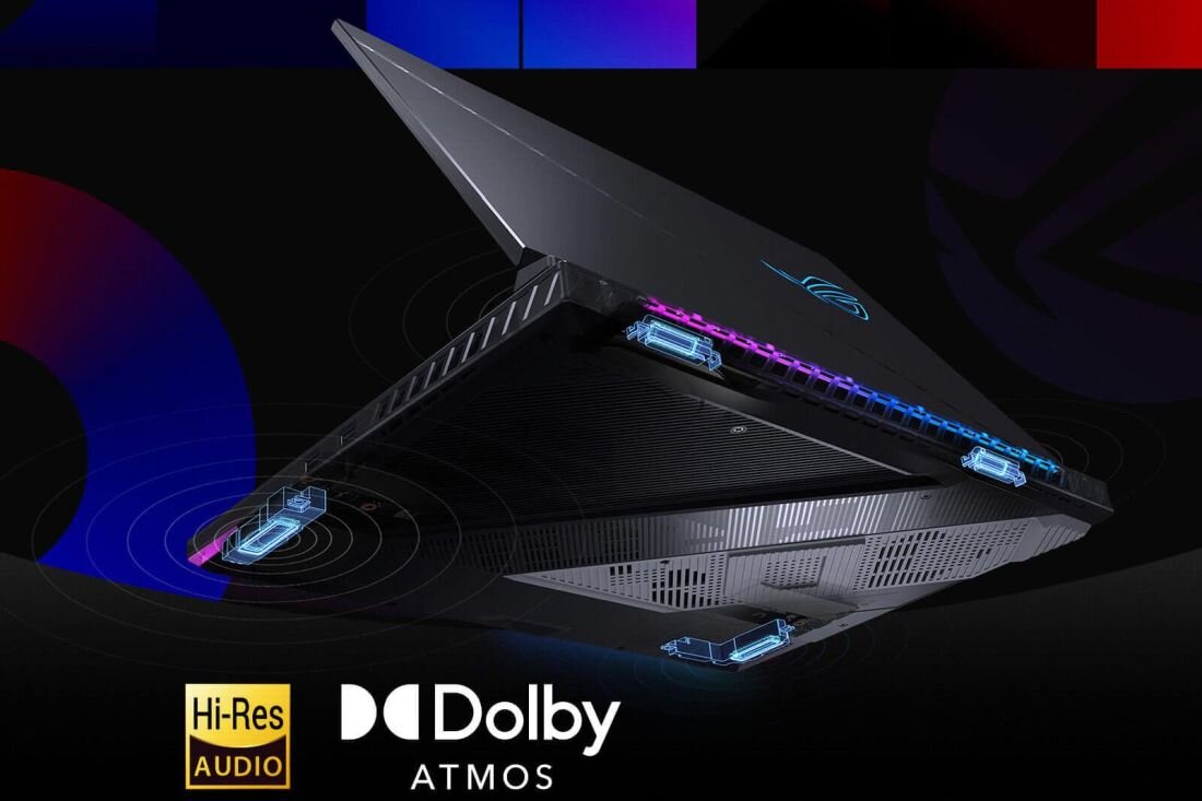 Laptop ASUS ROG Strix SCAR 18 - Dolby Atmos Dwukierunkowa redukcja szumów