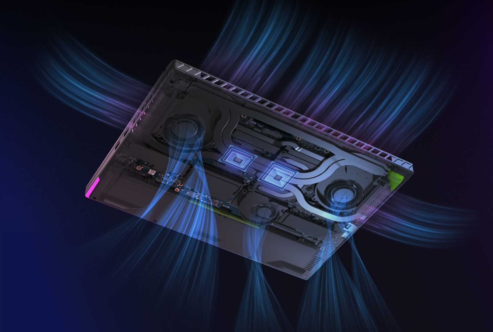 Laptop ASUS ROG Strix G16 - Układ chłodzenia