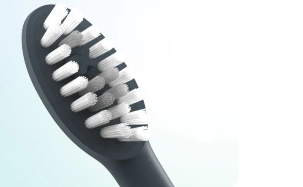 Oryginalna końcówka szczoteczki ORDO Sonic+ Miętowy (4 sztuki) (Zaokrąglone włosie) Dokładne czyszczenie zębów  Zaokrąglone włosie świeże i zadbane Silikonowy element masujący  wspiera zdrowie dziąseł