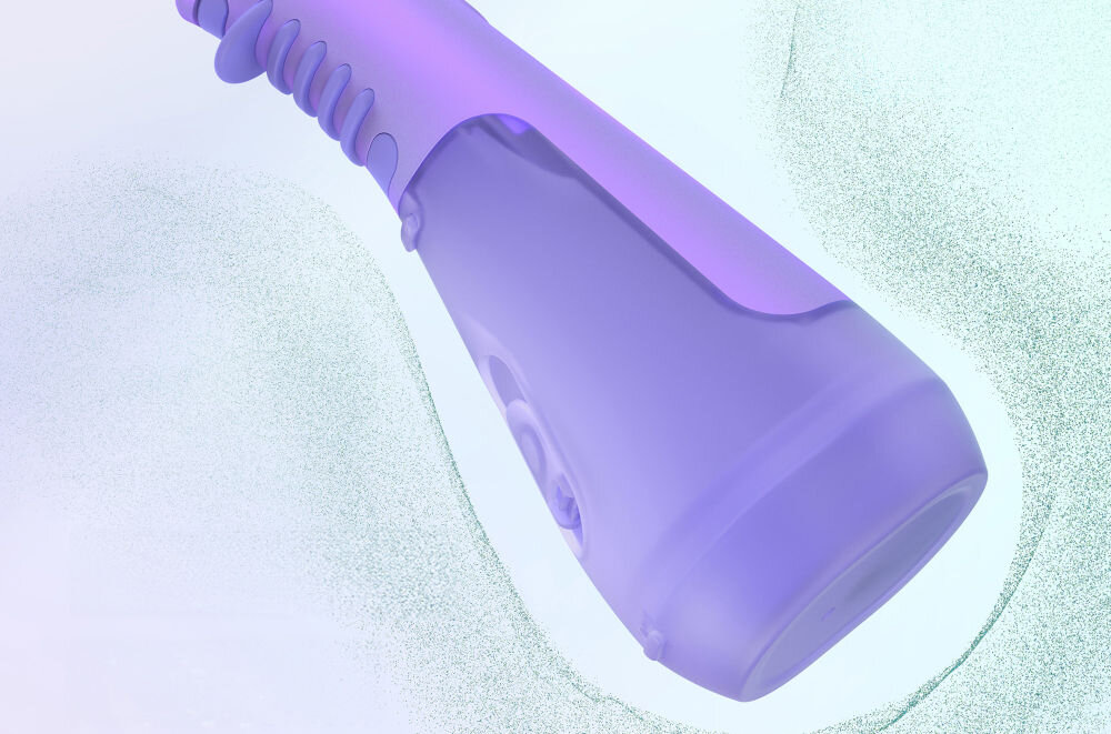 Irygator ORDO Hydro Sonic Perłowy fiolet łatwiejsze skuteczniejsze czyszczenie wokół aparatów ortodontycznych mostów implantów zdrowe dziąsła bielsze zęby świeży oddech długotrwała bateria mobilność idealny towarzysz w podróży praktyczna technologia wygoda skuteczność kompleksowa pielęgnacja jamy ustnej  