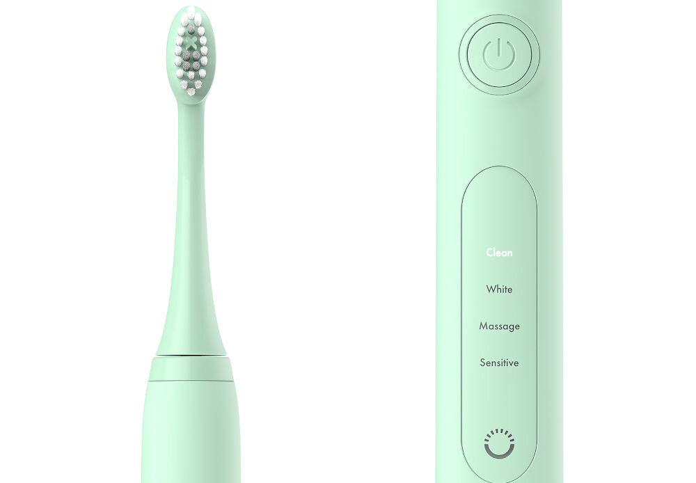 Szczoteczka soniczna ORDO Sonic+ Miętowy 4 tryby pracy clean white massage sensitive timer 2-minutowy funkcja quadpacer odpowiedni czas szczotkowania kompleksowe skuteczne czyszczenie