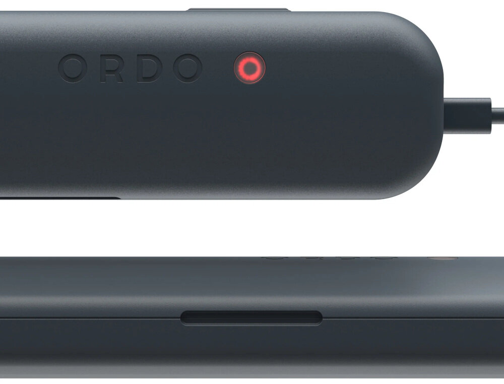 Etui do szczoteczki ORDO Sonic+ Ciemnoszary Komfortowe użytkowanie wygoda wskaźnik ładowania port USB-C czas ładowania