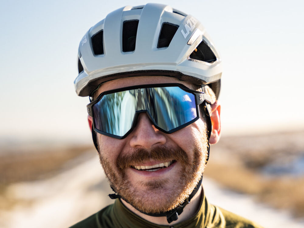 Kask rowerowy LAZER Tonic Kineticore Biały Szosowy (rozmiar M) zestaw zimowy lampka led