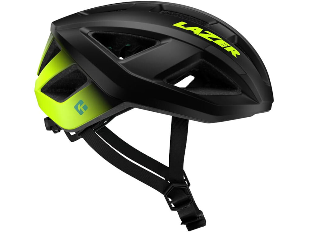 Kask rowerowy LAZER Tonic Kineticore Czarno-żółty Szosowy (rozmiar S) rozmiar regulacja waga