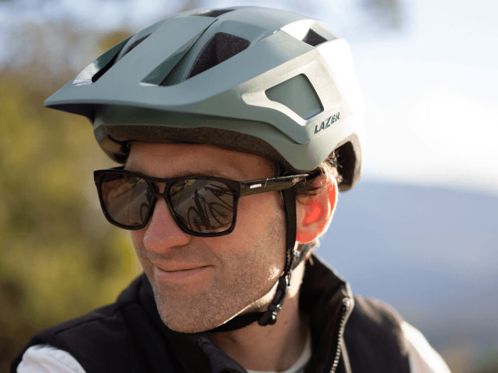 Kask rowerowy LAZER Lupo Kineticore Niebieski MTB (rozmiar uniwersalny) wentylacja regulacja