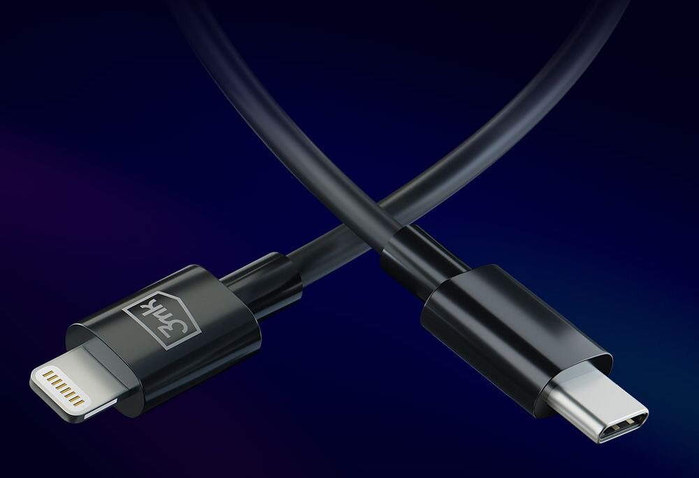 Kabel USB-C - Lightning 3MK Hyper Cable 1.2 m przewod dwa warianty kolorystyczne