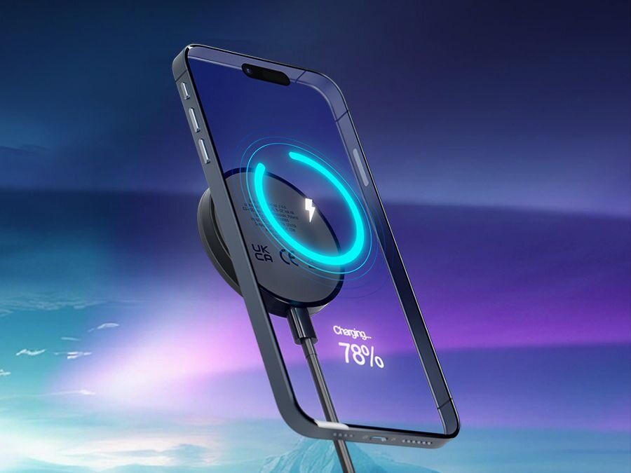 Ładowarka indukcyjna 3MK Hardy Wireless Charger 2in1 kolory design