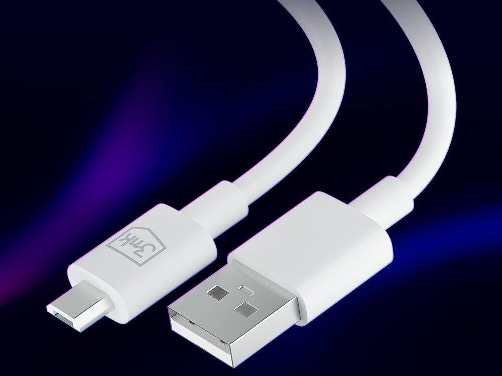 Kabel USB - Micro USB 3MK Hyper Cable 1.2 m kabel przesyl kompatybilnosc sprzety USB-A microUSB