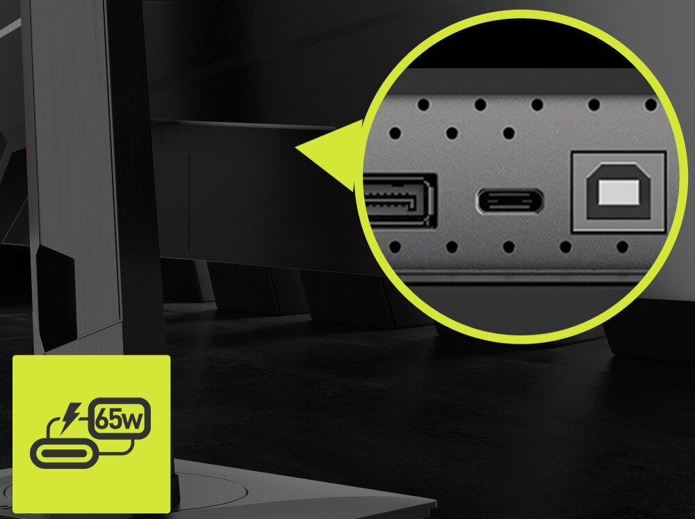 Monitor MSI MAG 274QRF QD E2 27 2560x1440px IPS 180Hz 1 ms [GTG] porty złącza podłączenie