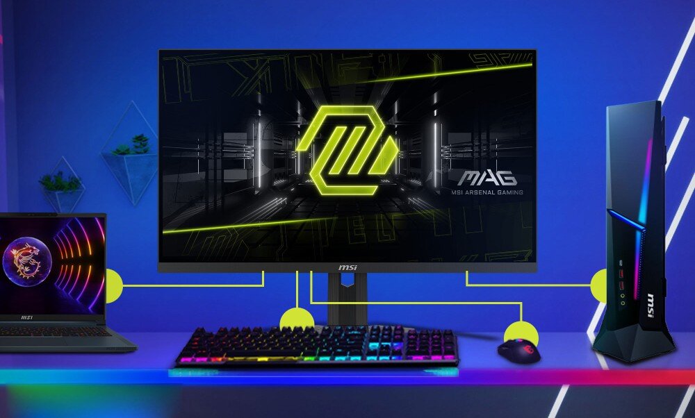 Monitor MSI MAG 274QRF QD E2 27 2560x1440px IPS 180Hz 1 ms [GTG] przełącznik KVM tryb konsoli