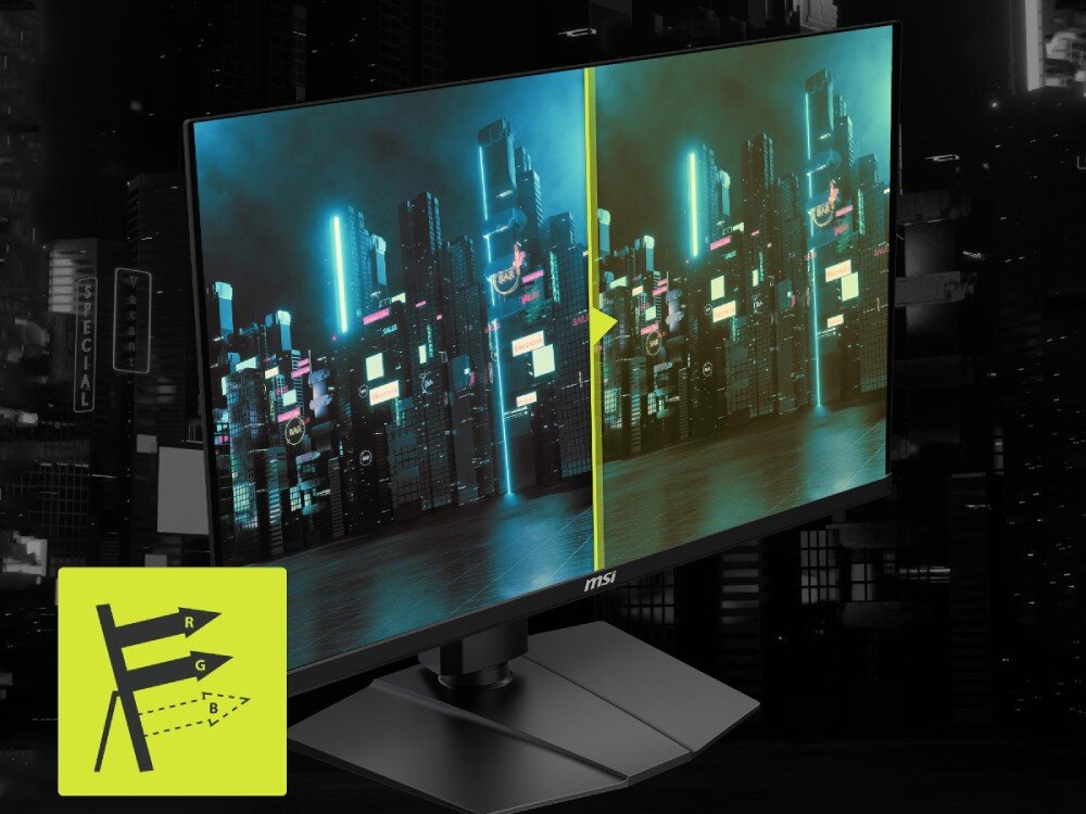 Monitor MSI MAG 274QRF QD E2 27 2560x1440px IPS 180Hz 1 ms [GTG] wzrok ochrona migotanie niebieskie światło