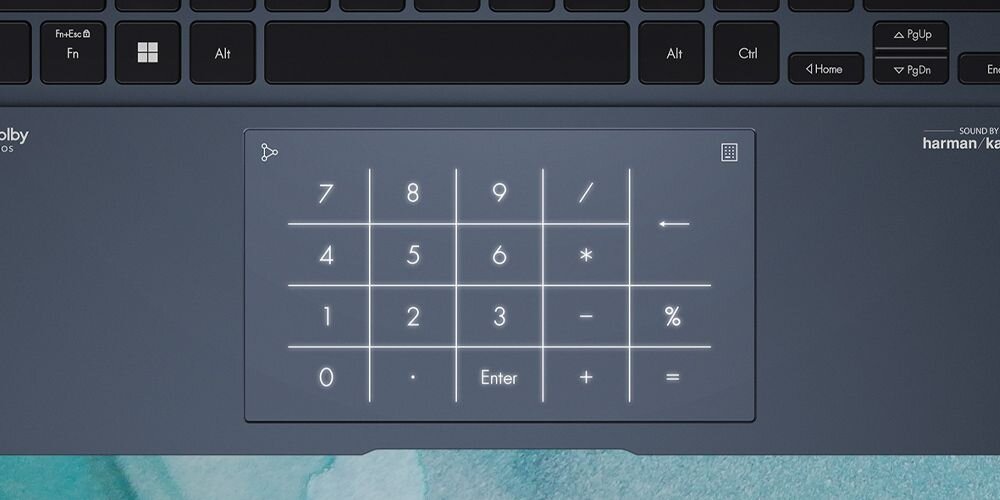 Laptop ASUS ZenBook UX3402VA - ASUS NumberPad  