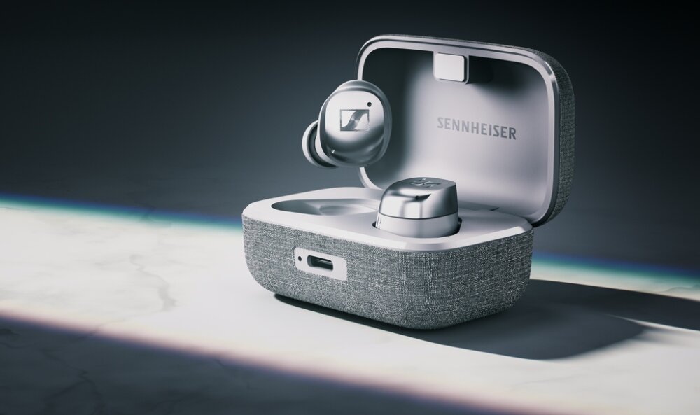 Słuchawki dokanałowe SENNHEISER Momentum 4 łączność Qi sterowanie dotykowe