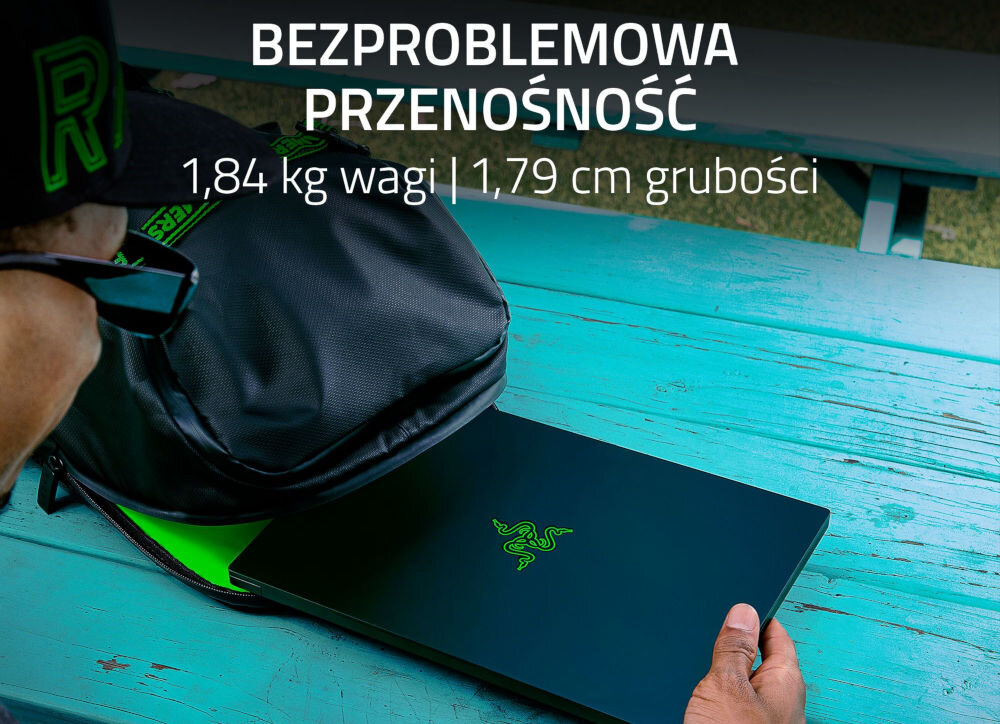 Laptop RAZER Blade 14 P9-NT 14 IPS 240Hz R9-7940HS 16GB RAM 1TB SSD GeForce RTX4070 Windows 11 Home waga 1,84 kg powłoka odporna na odciski palców
