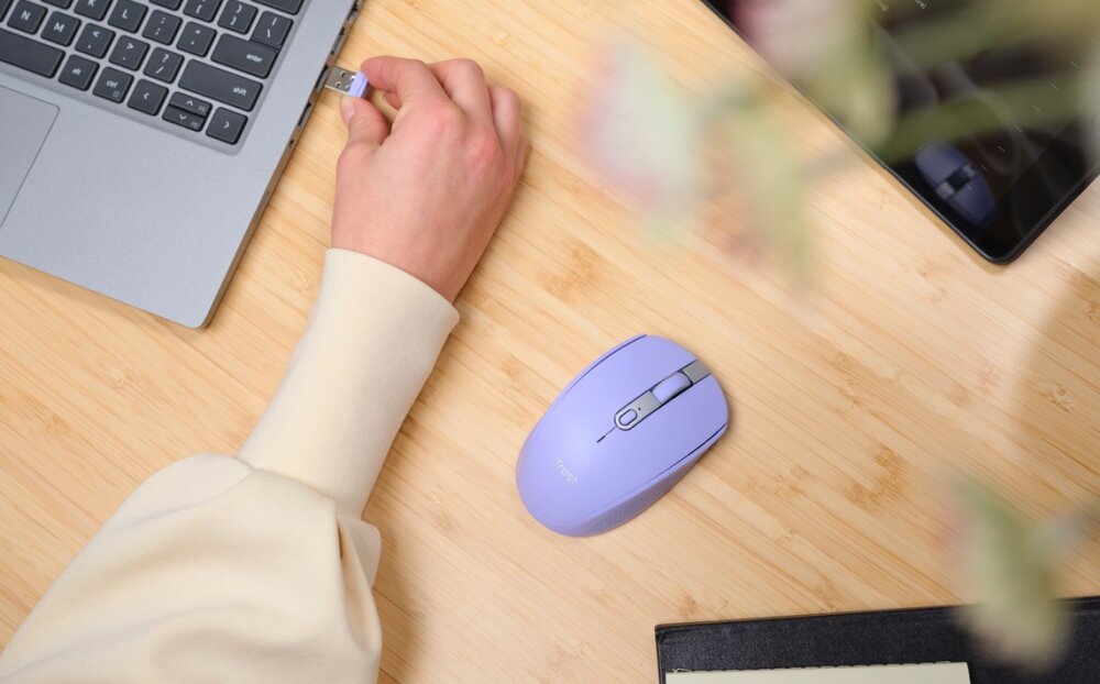 Mysz Trust Ozaa Compact lacznosc polaczenie bluetooth odbiornik