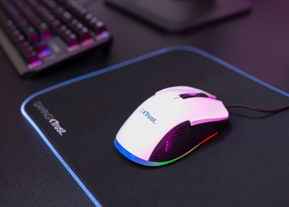 Mysz TRUST GXT 922 YBAR Eco RGB efekty kolory podswietlenie rgb dostosowanie preferencji