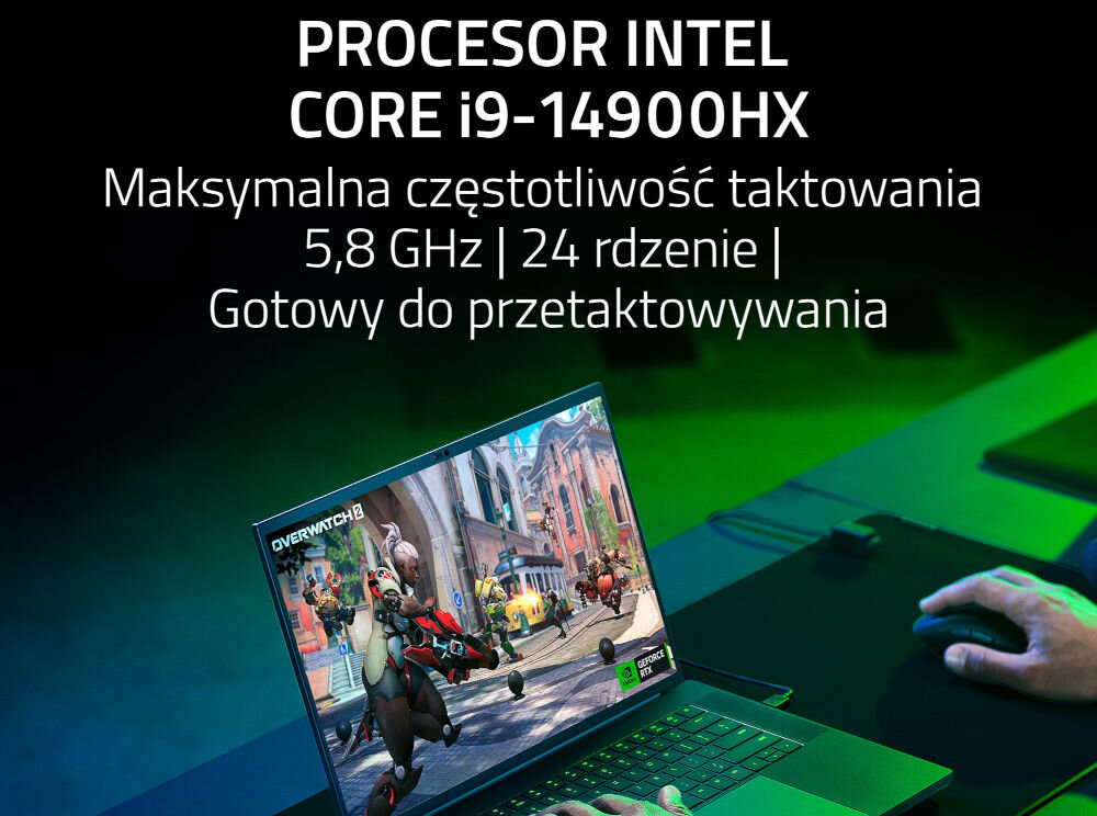 Laptop RAZER Blade 16 S10-NT 16 OLED 240Hz i9-14900HX 16GB RAM 1TB SSD GeForce RTX4070 Windows 11 Home Intel Core i9-14900HX NVIDIA GeForce RTX 4070
