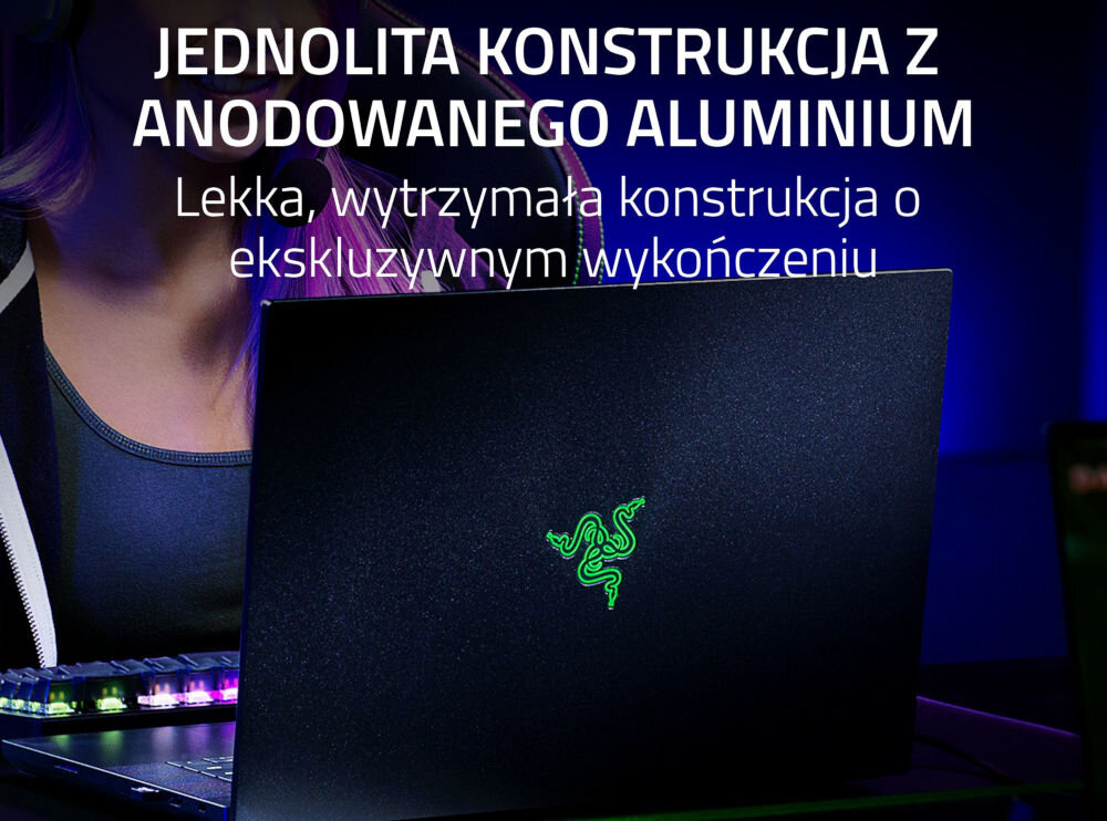 Laptop RAZER Blade 16 S10-NT 16 OLED 240Hz i9-14900HX 16GB RAM 1TB SSD GeForce RTX4070 Windows 11 Home jednolita konstrukcja z anodowanego aluminium