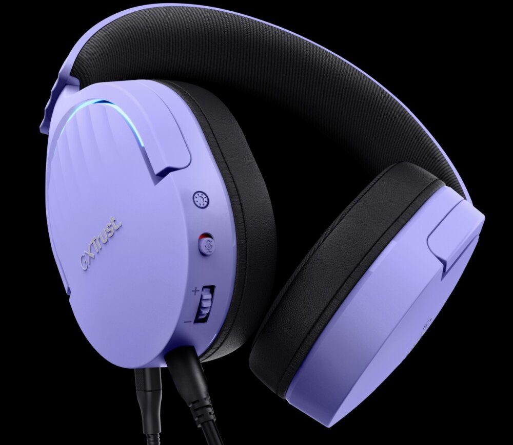 Słuchawki TRUST GXT 490 Fayzo podswietlenie rgb jasnosc