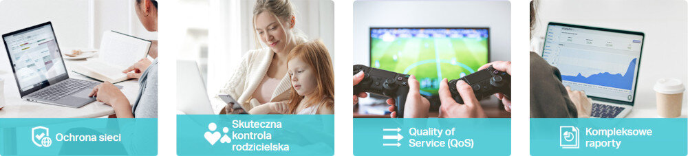 TP-LINK DECO X60 funkcji TP-Link HomeShield spersonalizowaną bezpieczną sieć Wi-Fi