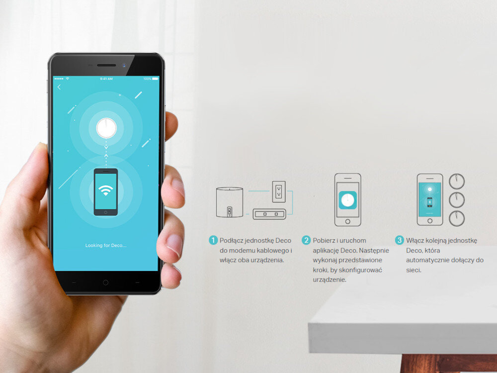 TP-LINK DECO X60 zainstaluj aplikację Aplikacja Deco szybkie uruchomienie