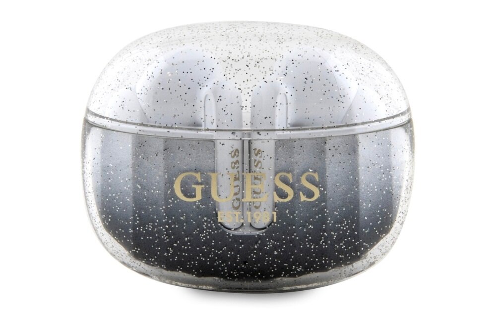 Słuchawki dokanałowe GUESS Glitter Gradient bluetooth gradient logo - sluchawki na bialym tle
