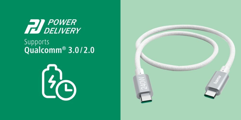 Kabel USB-C - USB-C HAMA Zaawansowane funkcje