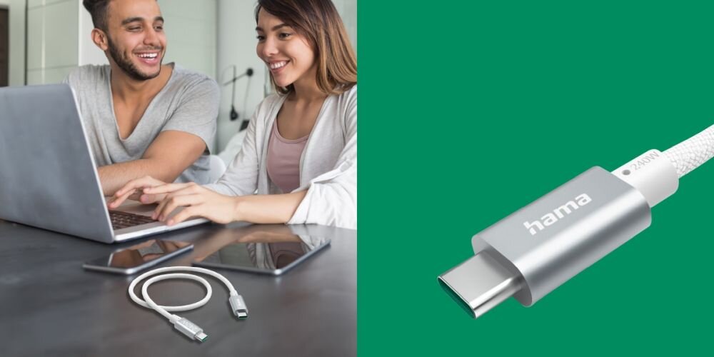 Kabel USB-C - USB-C HAMA Stabilne wtyczki