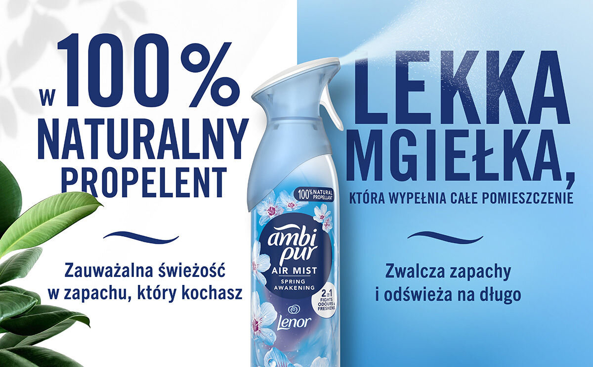 Odświeżacz powietrza AMBI PUR Flowers & Spring 185 ml azot bezpieczny dla środowiska