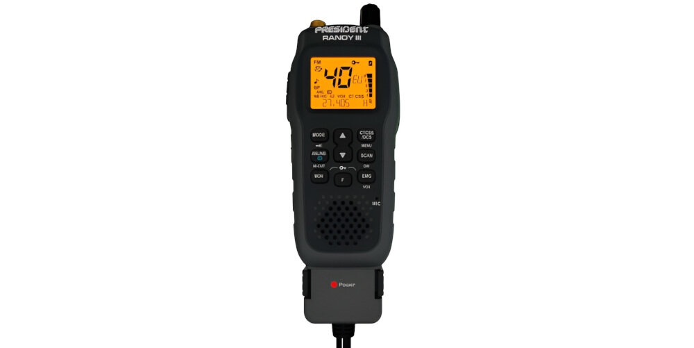 Radio CB PRESIDENT Randy III - Wydajna komunikacja w podróży, stabilny zasięg