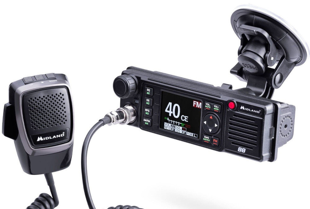 Radio CB MIDLAND 88 - Wymiary