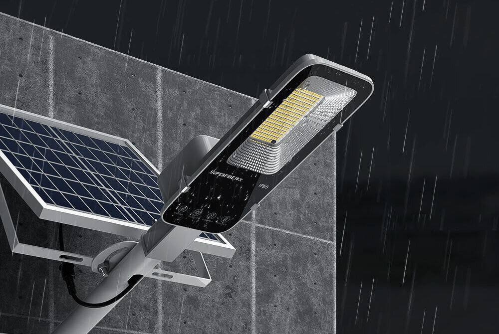 Lampa solarna SUPERFIRE FF5-C 263 W ip65 szkło hartowane