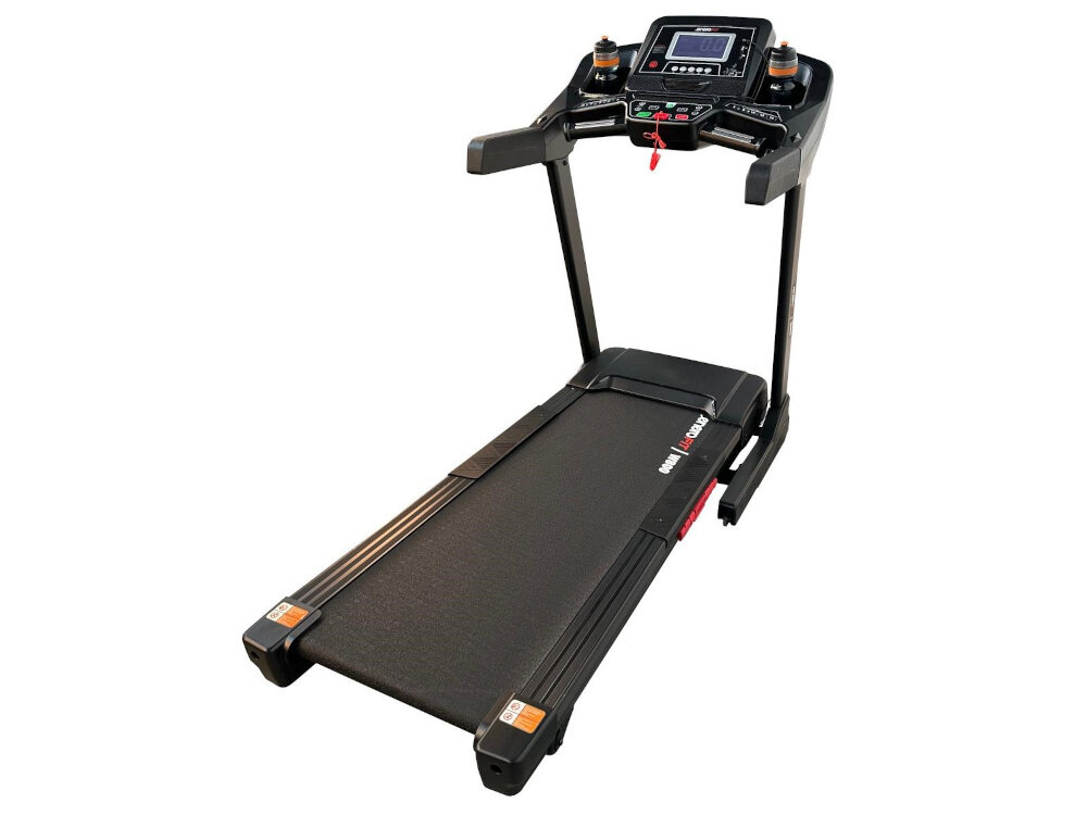 Bieżnia elektryczna ENERO FIT W800 1830W 22km-h szeroki pas bieżny wymiary 48 x 132 cm system amortyzacji komfortowy i bezpieczny trening klucz bezpieczenstwa solidna konstrukcja obciazenie do 150 kg