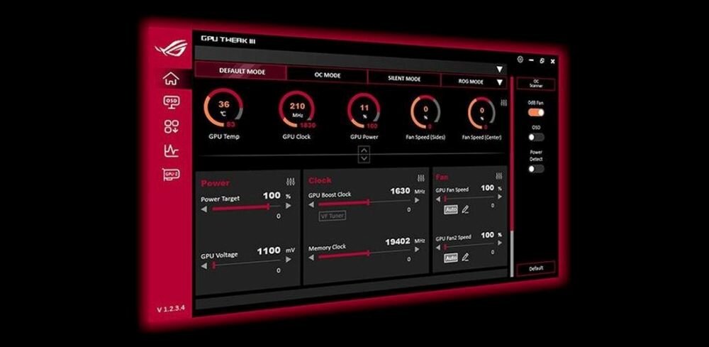 Karta graficzna ASUS Dual GeForce RTX 4070 Super Evo 12GB  - ASUS GPU Tweak III