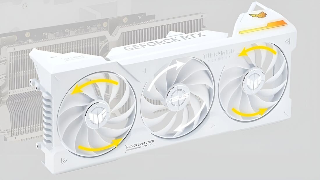 Karta graficzna ASUS TUF Gaming GeForce RTX 4070 Ti Super OC 16GB - innowacyjny system chłodzenia