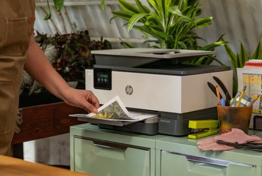 Urządzenie wielofunkcyjne HP OfficeJet Pro 9120e Druk w kolorze, Automatyczny druk dwustronny, Wi-Fi, Instant Ink formaty podajnik taca odbiorcza