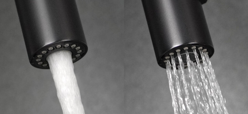 BATERIA DEANTE Luno BOC W740 Biały/Stal 2 funkcje słuchawki deszczowy napowietrzanie napowietrzony Strumień