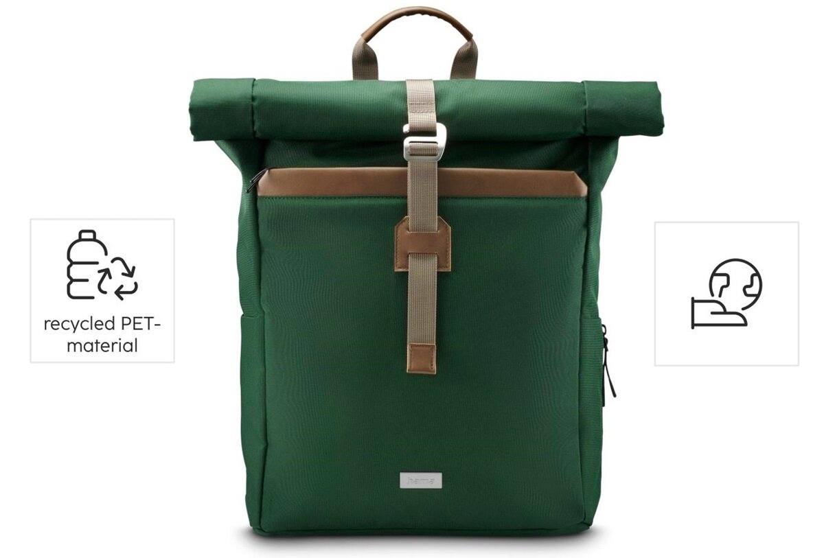 Komfort noszenia z regulowanymi, wyściełanymi szelekami w plecaku Hama Silvan