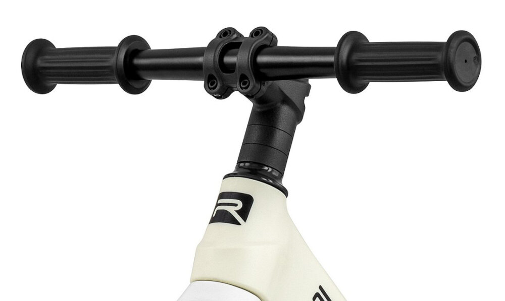 Rowerek biegowy MILLY MALLY Ranger Biały kierownica wygodna lozyskowana uchwyty standardowe antyposlizgowe tworzywo bezpieczenstwo