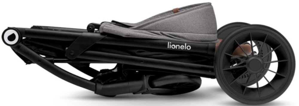 Wózek dziecięcy LIONELO Zoey Grey Stone Szary Centralny hamulec zablokowanie kół wygoda komfort wycieczka wymiary