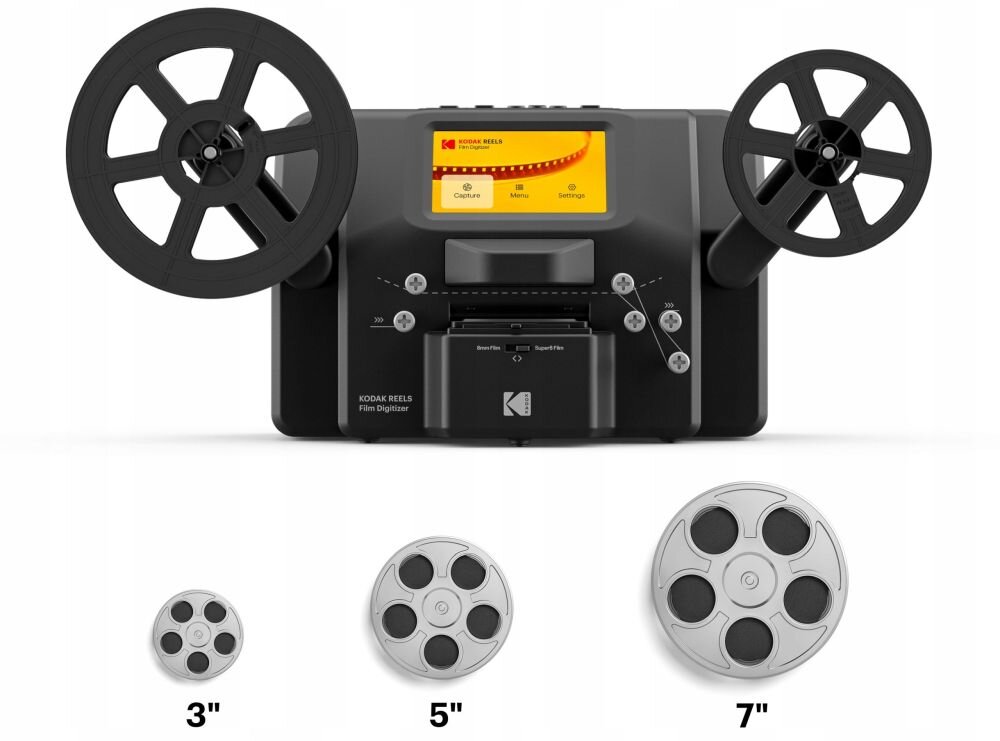 KODAK Reels 8 mm-Super 8 mm karty SD 128GB Micro USB zapis plików transfer danych