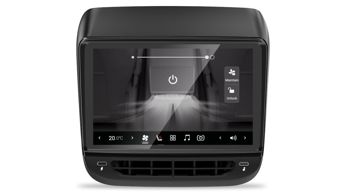 Tylny ekran multimedialny ATS 7.0 do Tesla 3 Y CarPlay Wyświetlacz HD IPS o przekątnej 7 cali i rozdzielczości 1280 x 800 px