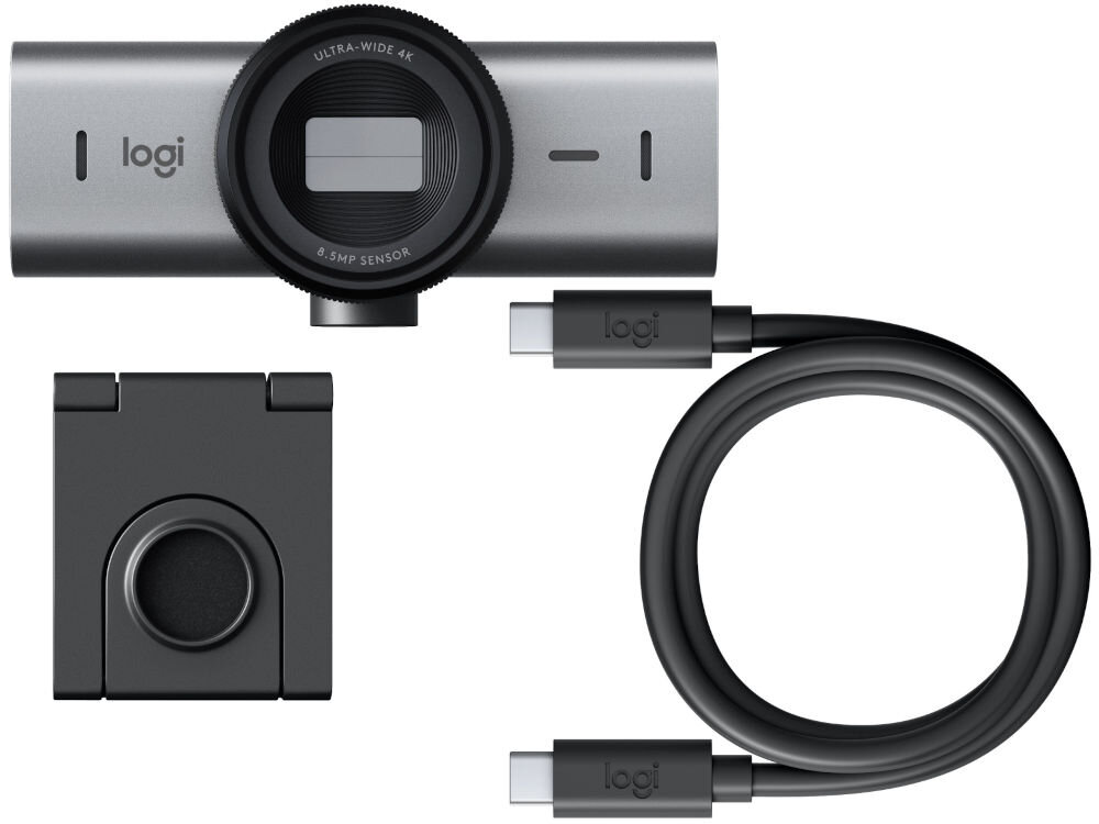 Kamera internetowa LOGITECH MX Brio Grafitowy elementy zestaw