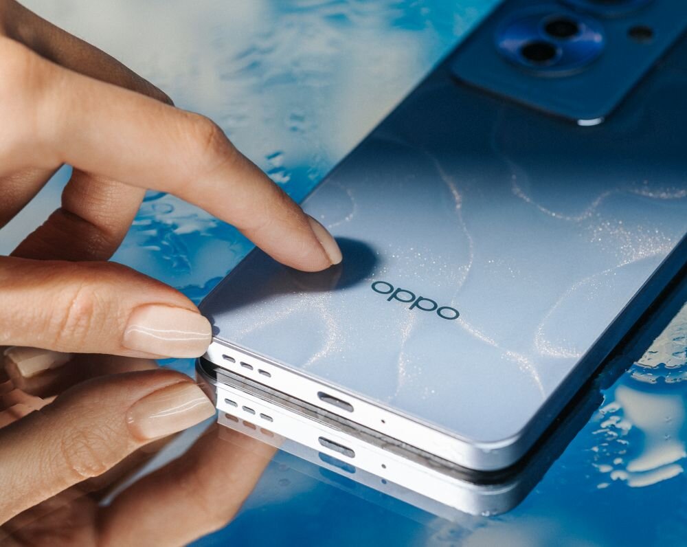 Smartfon OPPO Reno 11 F ekran bateria aparat procesor ram pamięć pojemność rozdzielczość zdjęcia filmy opis dane cechy blokady system łączność wifi bluetooth obudowa szkło odporność porty muzyka transfer sieć przekątna matryca waga czujniki oled amoled ips