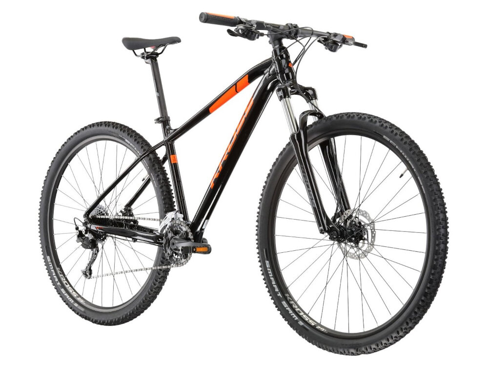 Rower górski MTB KROSS Level 1.0 M17 29 cali męski Czarny do jazdy rekreacyjnej dla mezczyzn szybki wygodny pojazd zwrotny latwo wchodzi w najtrudniejsze zakrety