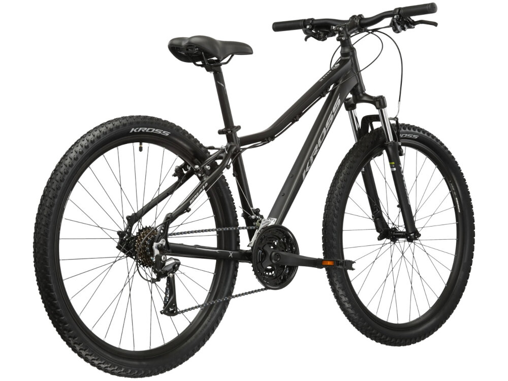 Rower górski MTB KROSS Berg 2.0 M15 27.5 cala męski Czarny do jazdy rekreacyjnej dla mezczyzn szybki wygodny pojazd zwrotny latwo wchodzi w najtrudniejsze zakrety