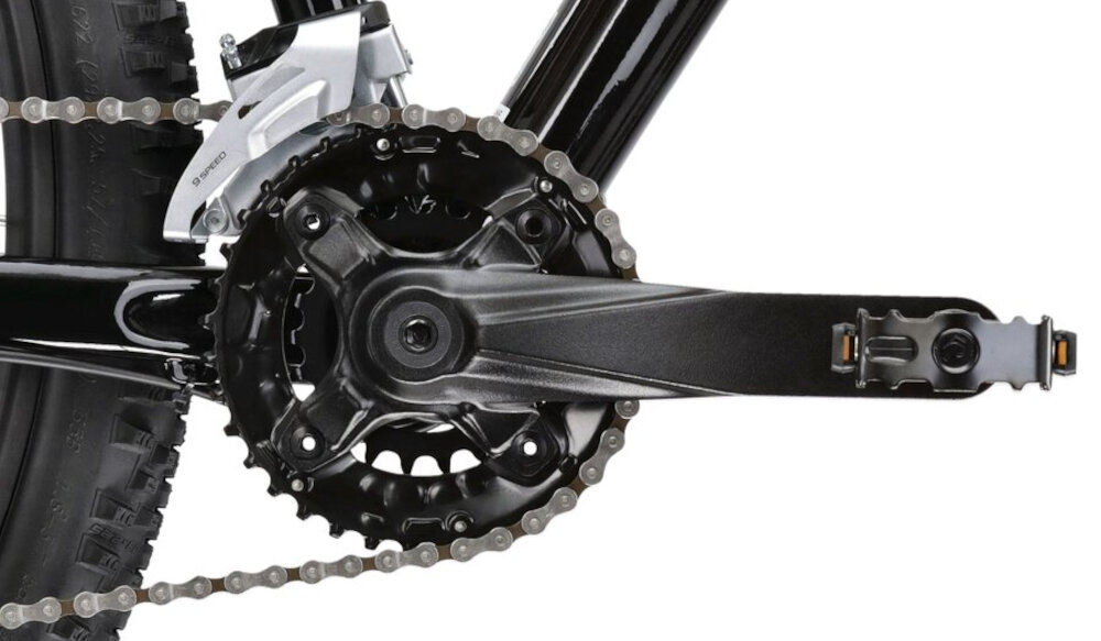 Rower górski MTB KROSS Level 1.0 M19 29 cali męski Czarny lekka wydajna konstrukcja korby PROWHEEL RAID 36-22T/175mm kaseta SHIMANO CS-HG200-9 niezrownana solidnosc wytrzyma bardzo duzy nacisk na pedaly