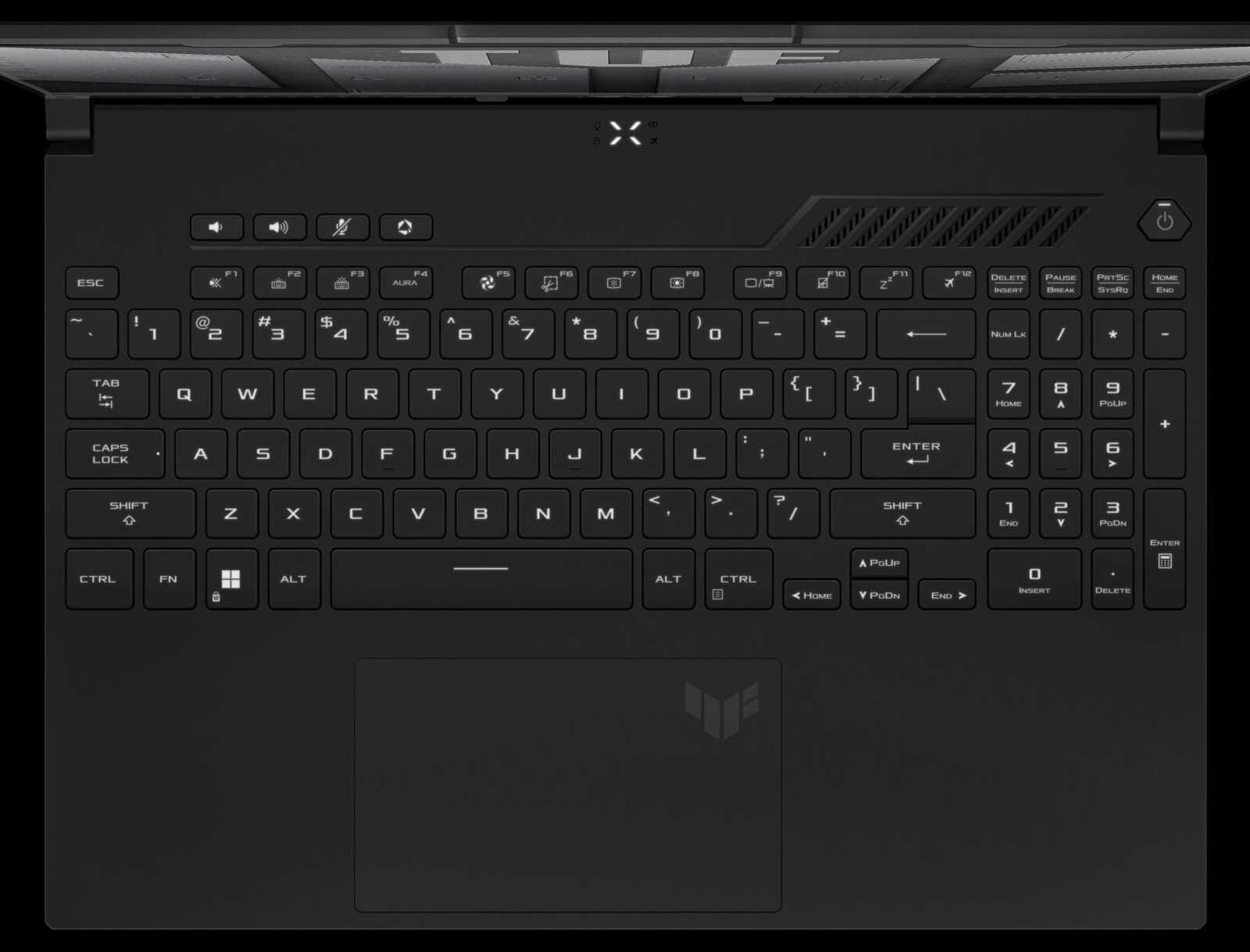 Laptop ASUS TUF Gaming A16 - Klawiatura
